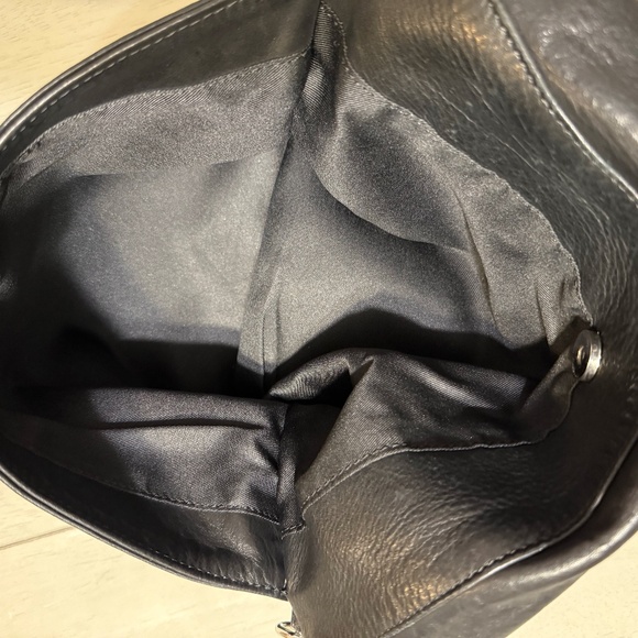 Pulicati Leather Hobo Black bag (medium) + extra strap - Picture 4 of 6